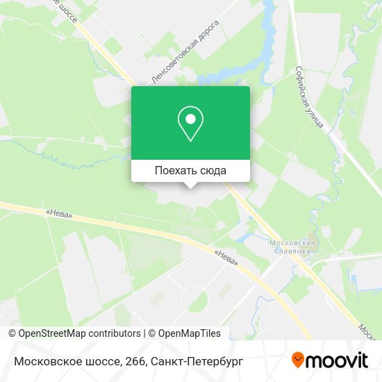 Карта Московское шоссе, 266