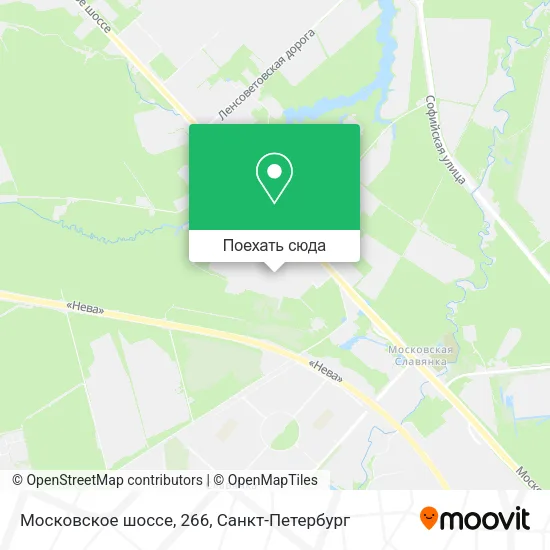 Карта Московское шоссе, 266