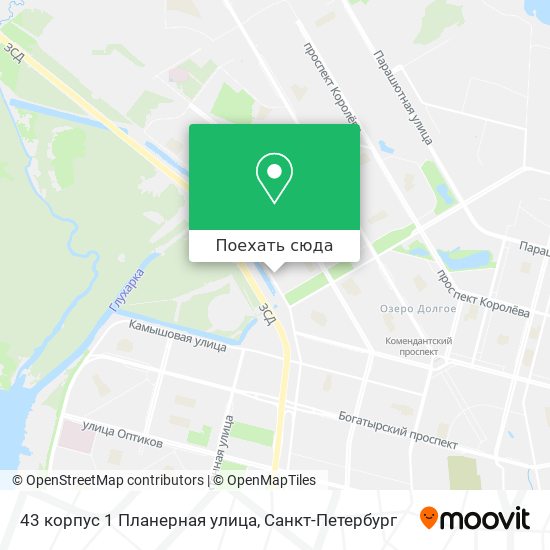 Карта 43 корпус 1 Планерная улица
