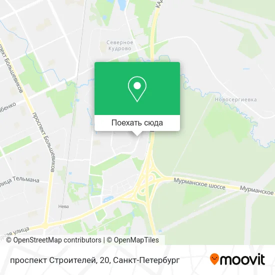 Карта проспект Строителей, 20