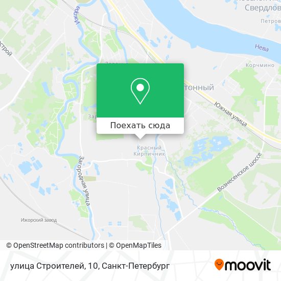 Карта улица Строителей, 10