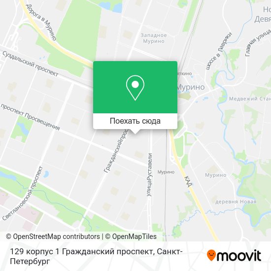 Карта 129 корпус 1 Гражданский проспект