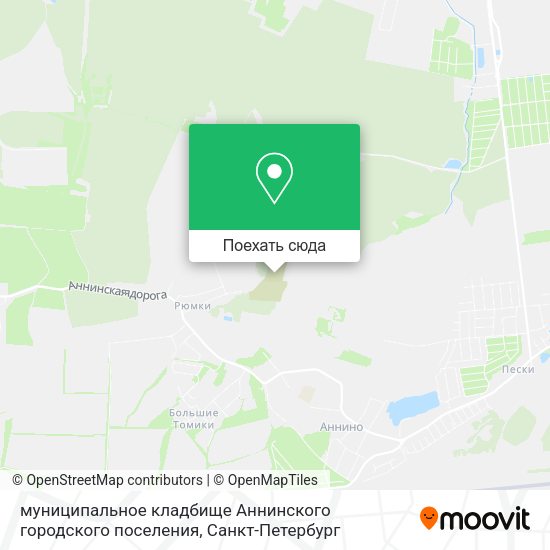 Карта муниципальное кладбище Аннинского городского поселения