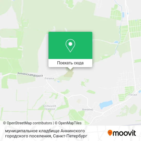 Карта муниципальное кладбище Аннинского городского поселения