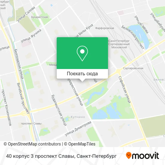 Карта 40 корпус 3 проспект Славы