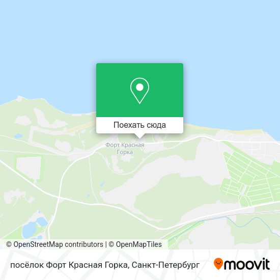 Карта посёлок Форт Красная Горка