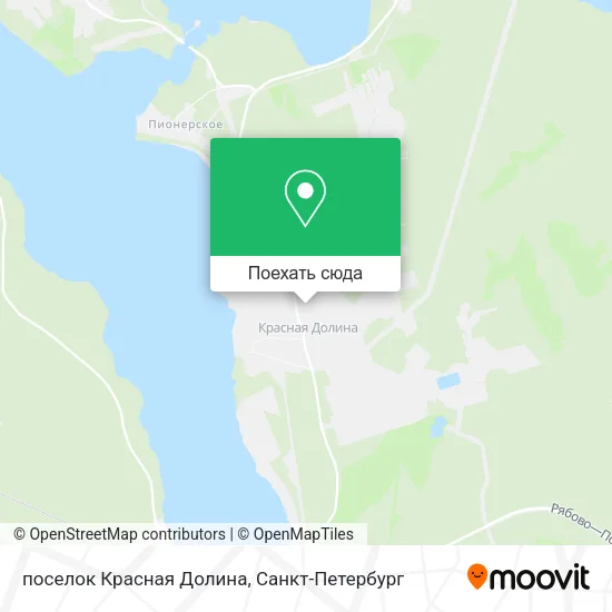 Карта поселок Красная Долина