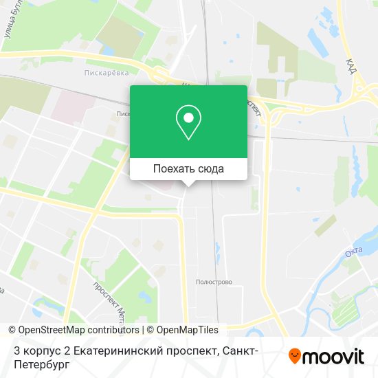 Карта 3 корпус 2 Екатерининский проспект