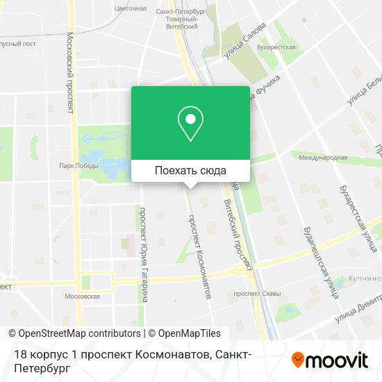Карта 18 корпус 1 проспект Космонавтов