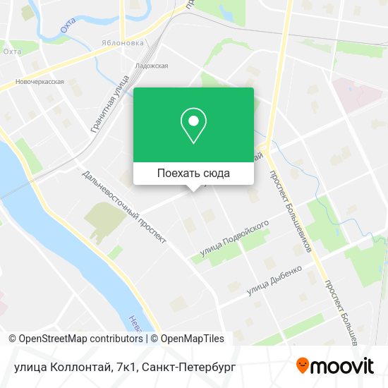 Карта улица Коллонтай, 7к1