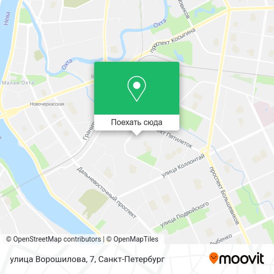 Карта улица Ворошилова, 7