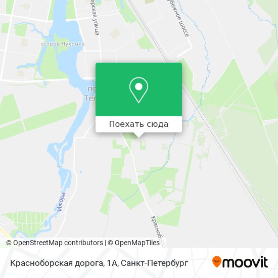 Карта Красноборская дорога, 1А