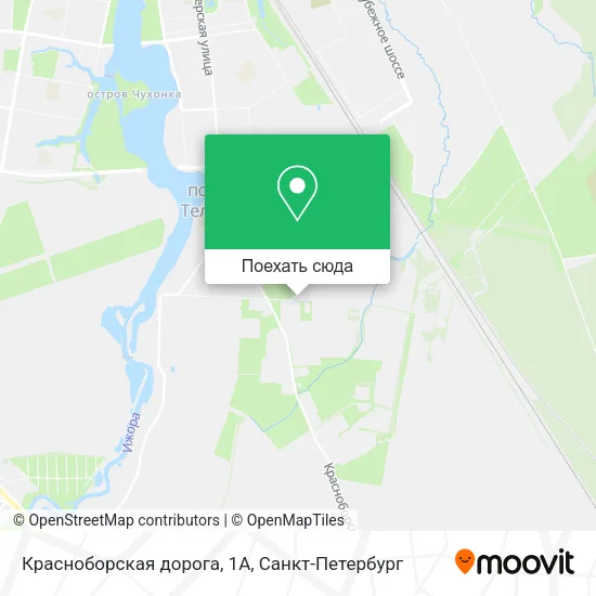 Карта Красноборская дорога, 1А