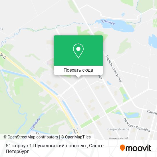Карта 51 корпус 1 Шуваловский проспект