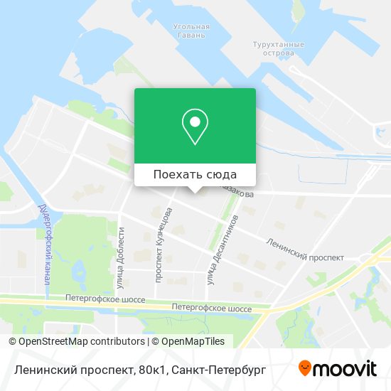 Карта Ленинский проспект, 80к1