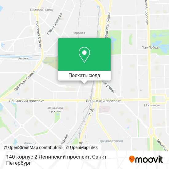 Карта 140 корпус 2 Ленинский проспект