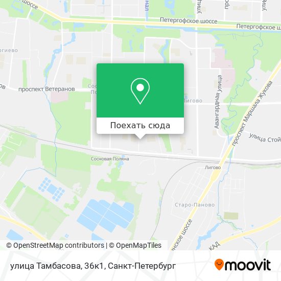 Карта улица Тамбасова, 36к1