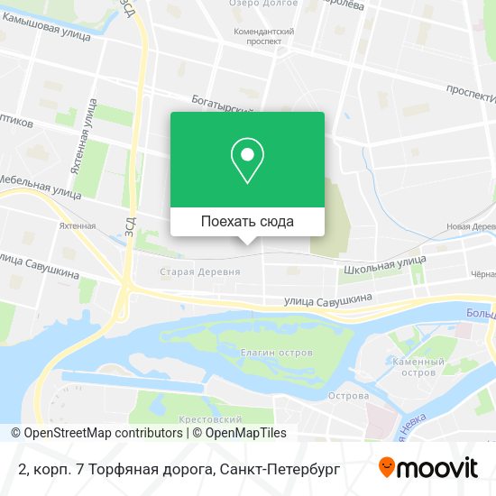 Карта 2, корп. 7 Торфяная дорога