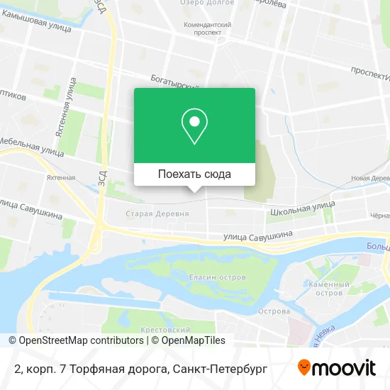Карта 2, корп. 7 Торфяная дорога
