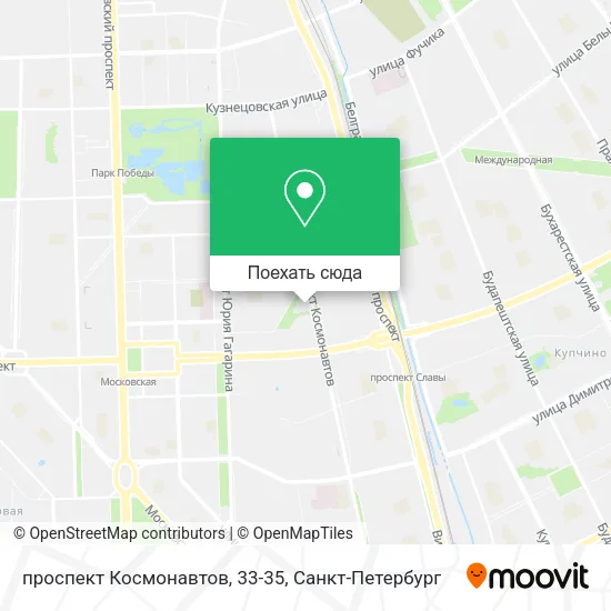 Карта проспект Космонавтов, 33-35