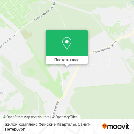 Карта жилой комплекс Финские Кварталы