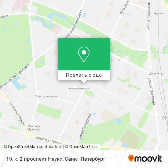 Карта 19, к. 2 проспект Науки