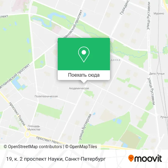 Карта 19, к. 2 проспект Науки