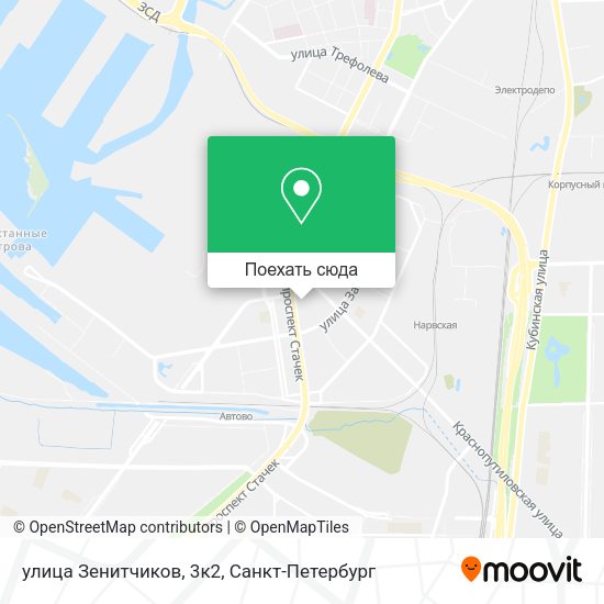 Карта улица Зенитчиков, 3к2