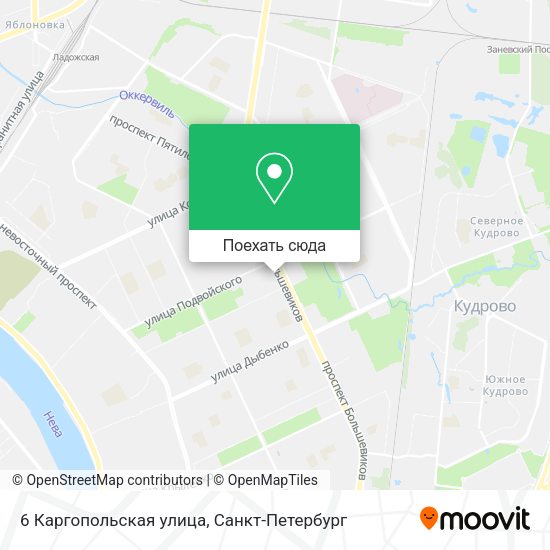 Карта 6 Каргопольская улица