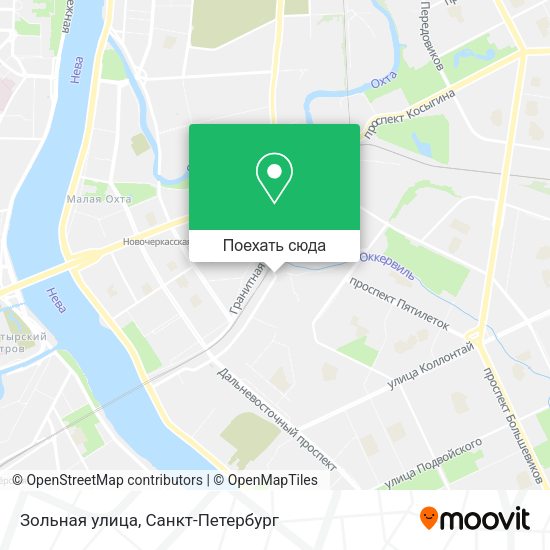 Карта Зольная улица