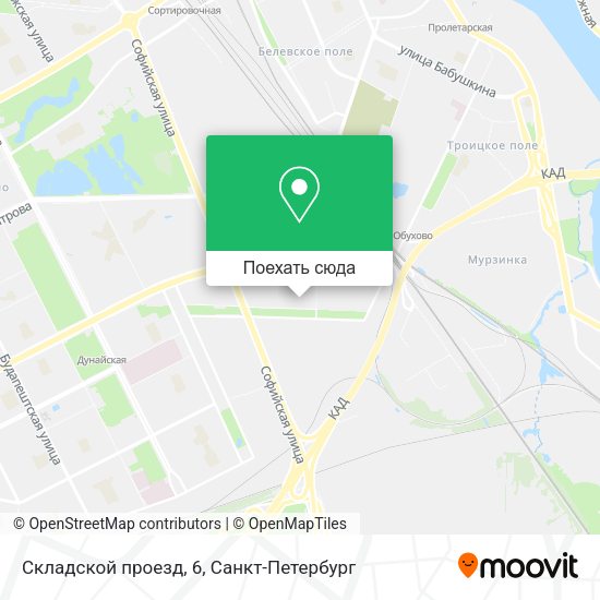 Карта Складской проезд, 6
