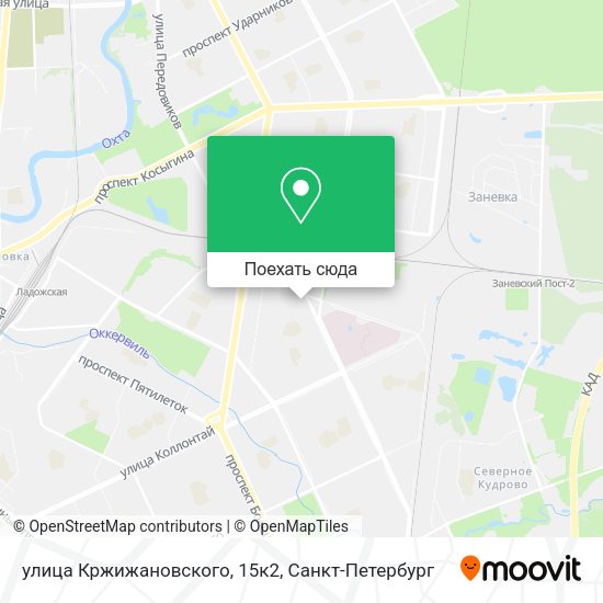 Карта улица Кржижановского, 15к2