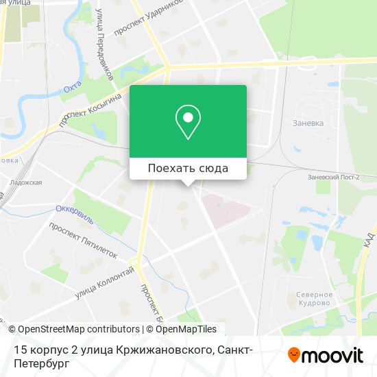 Карта 15 корпус 2 улица Кржижановского