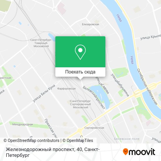 Карта Железнодорожный проспект, 40