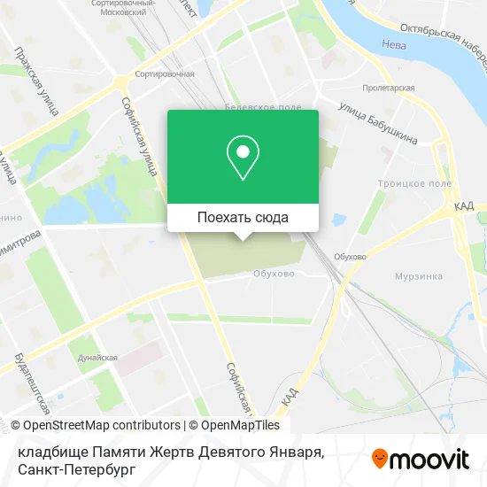 Карта кладбище Памяти Жертв Девятого Января