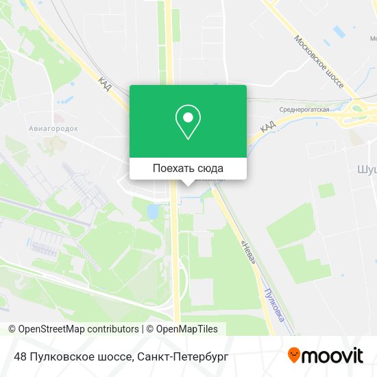 Карта 48 Пулковское шоссе
