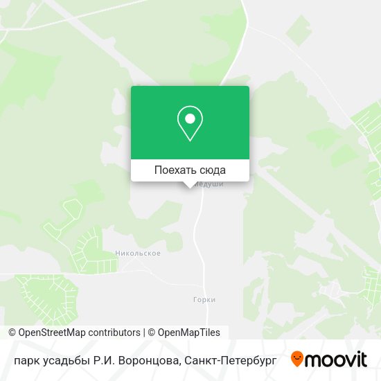 Карта парк усадьбы Р.И. Воронцова