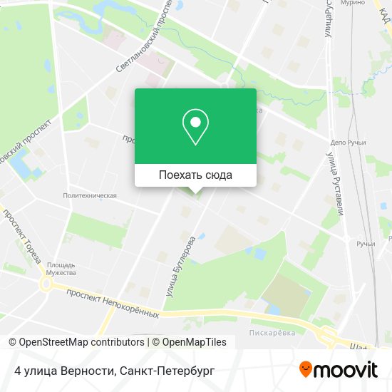 Карта 4 улица Верности