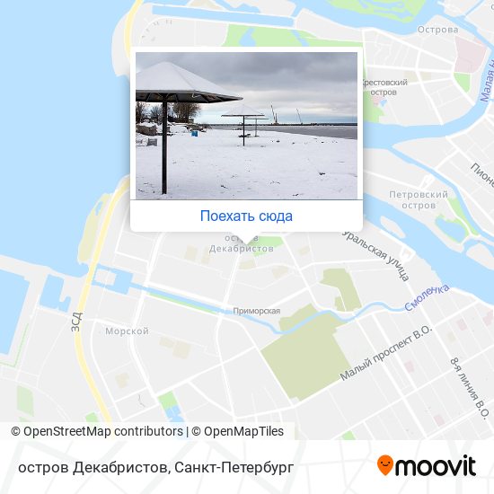 Карта остров Декабристов