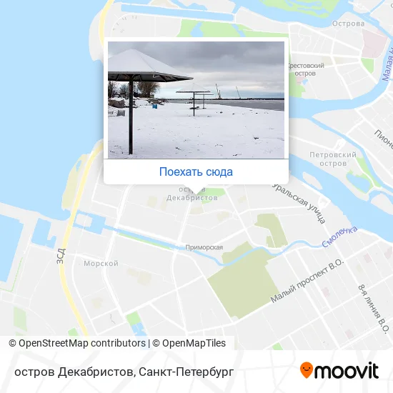 Карта остров Декабристов