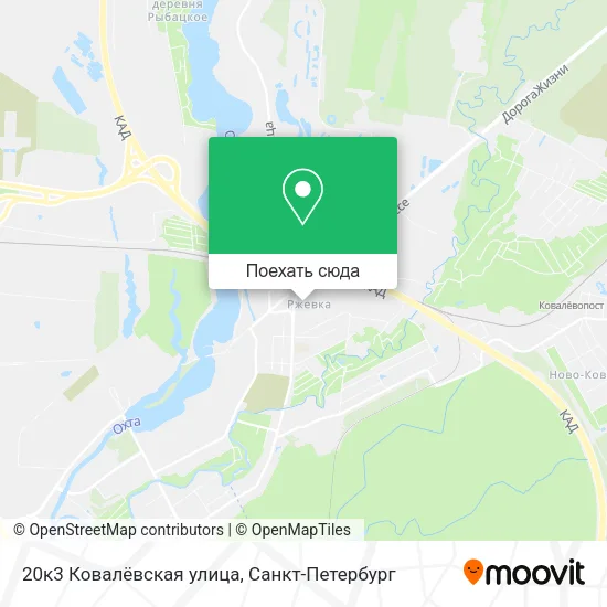 Карта 20к3 Ковалёвская улица