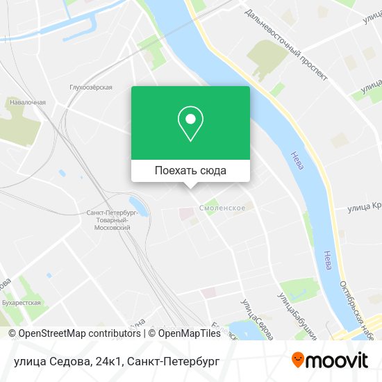 Карта улица Седова, 24к1