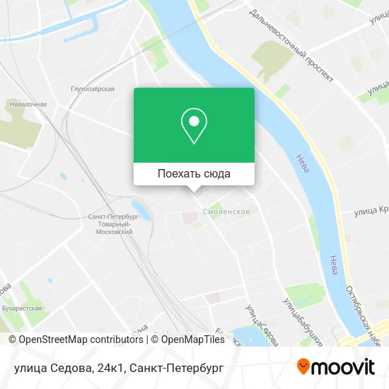 Карта улица Седова, 24к1