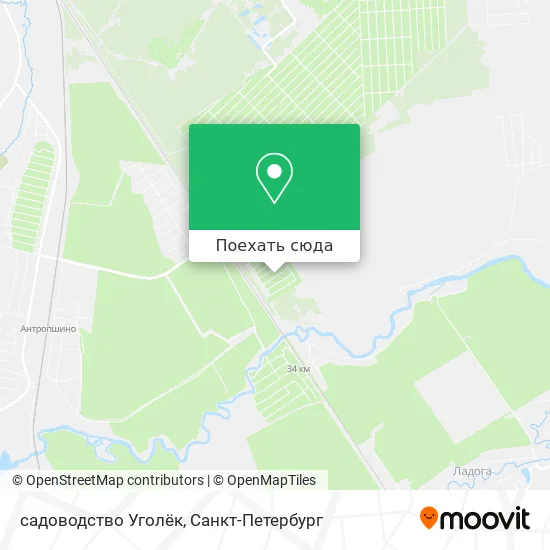 Карта садоводство Уголёк