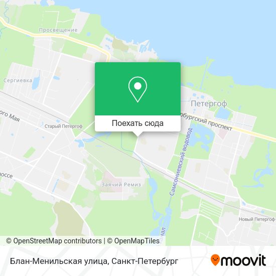 Карта Блан-Менильская улица