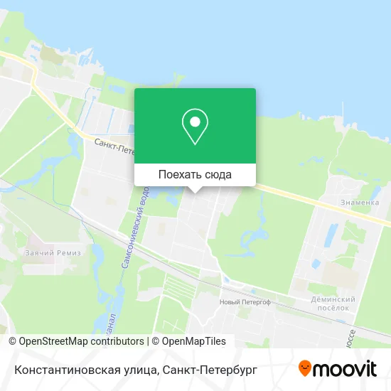 Карта Константиновская улица