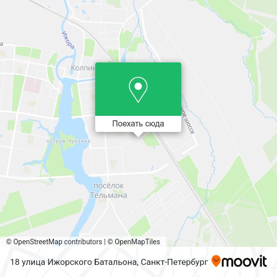 Карта 18 улица Ижорского Батальона