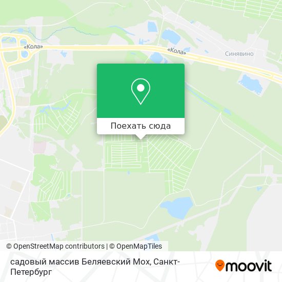 Карта садовый массив Беляевский Мох