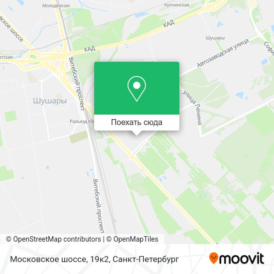 Карта Московское шоссе, 19к2