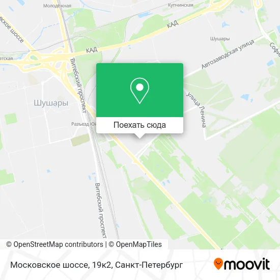 Карта Московское шоссе, 19к2